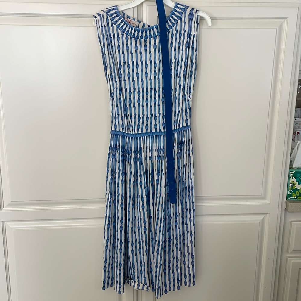R&K Striped Dress With Belt
